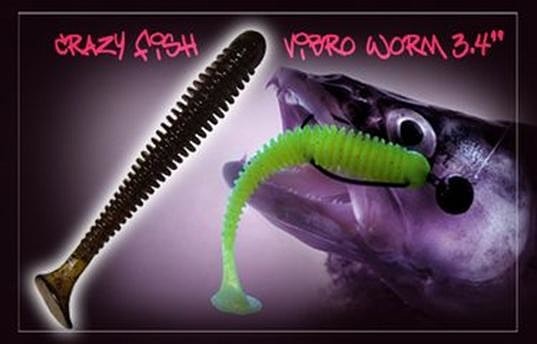 Силиконовая приманка Crazy Fish Vibro Worm 3
